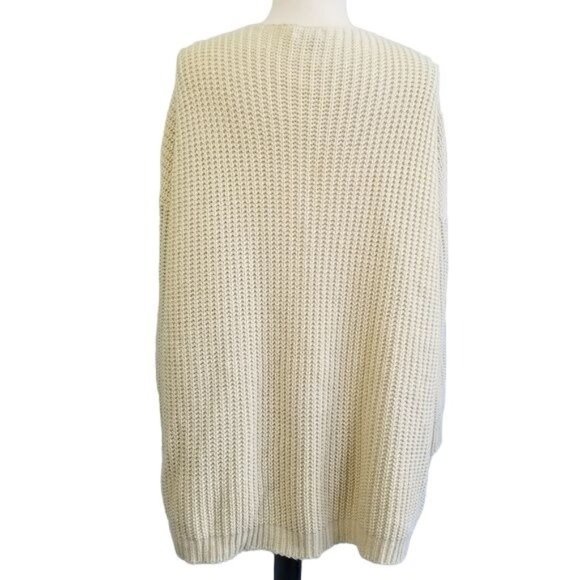 TOBI Spring Equinox Cream Button Front Cardigan Sweater Womens Size S - Picture 10 of 12